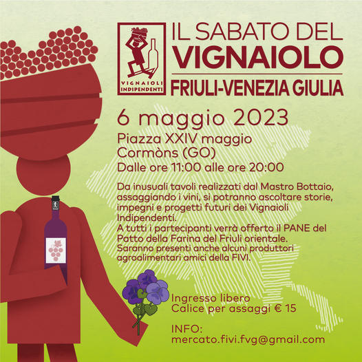 Borgodeisapori's tweet photo. Sabato 6 maggio sarò presente con i miei #vinibiologici "Irene Cencig" a "Il Sabato del Vignaiolo", organizzato da Vignaioli Indipendenti FIVI - Friuli Venezia Giulia a Cormons.

ℹ Dalle ore 11:00 alle 20:00 in piazza XXIV Maggio, Cormons (GO) 🙂🍷🍇

#winelover #winetasting https://t.co/BWSThkWcpT
