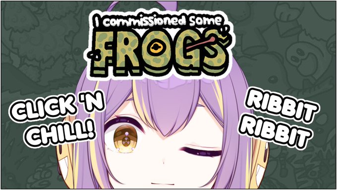 ribbit ribbit? kero kero? other noises frogs make?

is time for a nice boring clickin' and chill stream