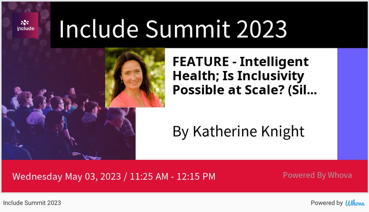 I am speaking at Include Summit 2023. Please check out my talk if you're attending the event! #includesummit - via #Whova event app