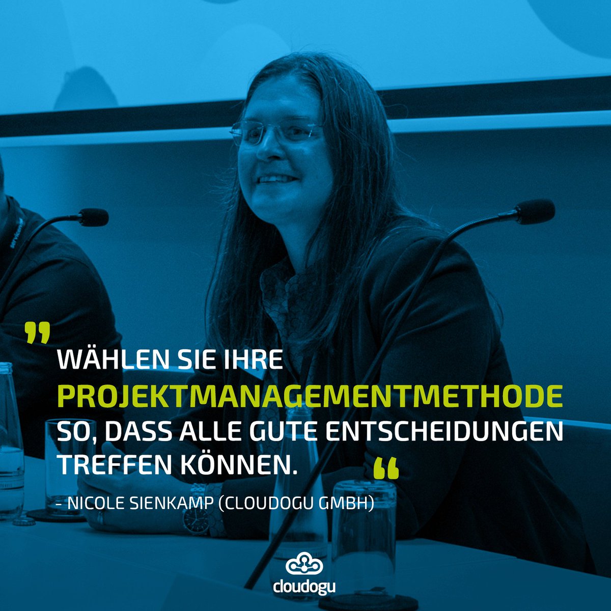 cloudogu's tweet photo. Im Rahmen unseres Fachforums beim Kongress Digitaler Staat ging es auch um die Wahl der richtigen Projektmanagementmethode. Nicole Sienkamp hat eine klare Empfehlung.
#digistaat23 #transformability #projektmanagement https://t.co/XrF2L4rmS0