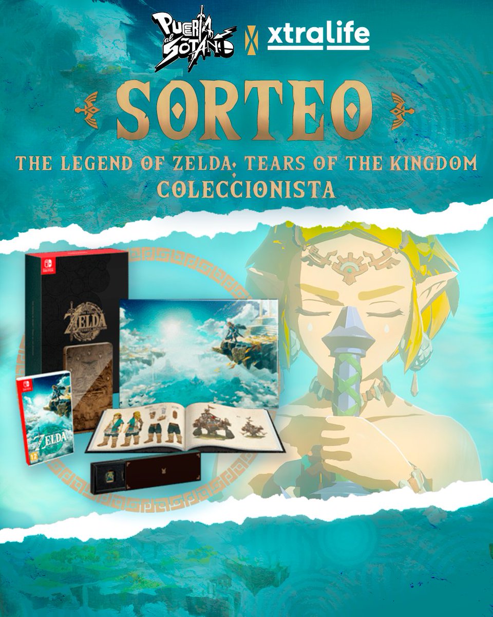 ⚠️SORTEO SORPRESA⚠️ La buena gente de @xtralife_es y yo queremos haceros un regalo muy especial por el lanzamiento de #ZeldaTearsOfTheKingdom Una edición coleccionista del juego para Vosotros! Para participar: 👉Síguenos a ambos 👉RT a este Tweet 👉 Comenta con #xtralifeZelda