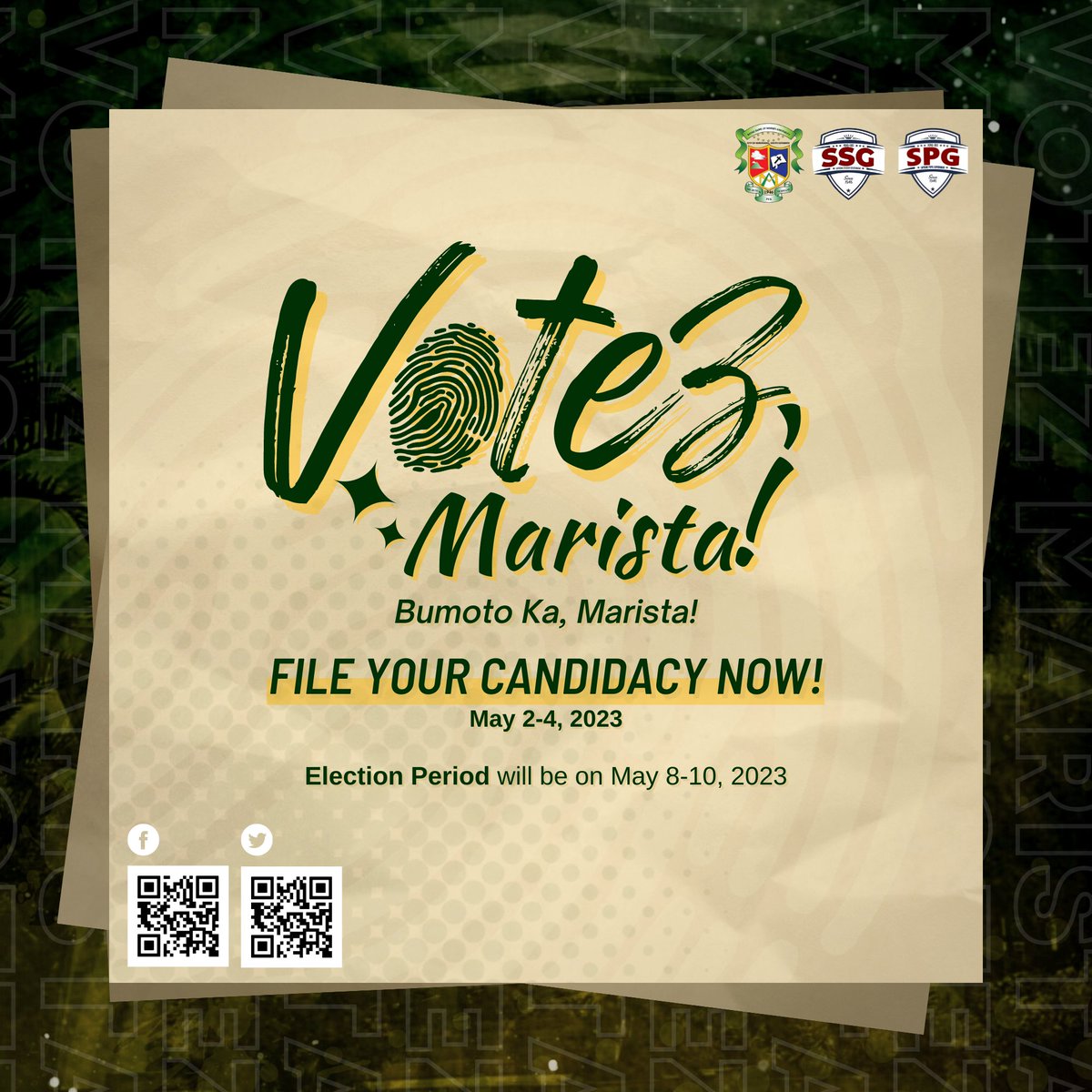 IbedSsg's tweet photo. ✦ 𝗔𝗡𝗡𝗢𝗨𝗡𝗖𝗘𝗠𝗘𝗡𝗧 ✦

The time has finally come to elect a new set of Officers for the Supreme Pupil Government and Supreme Student Government for the School Year 2023-2024!

 FILE YOUR CANDIDACY NOW! https://t.co/tmjBd7r9Rw