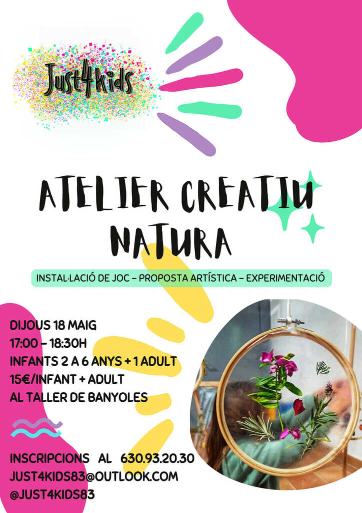 ActivitatsInfan's tweet photo. Atelier Creatiu Natura, un espai on els infants podràn experimentar amb sorra de coco (si, si, tal i com heu llegit, sorra de coco, 100% natural 😎), de crear i jugar amb materials naturals i tindran la oportunitat de fer d'investigadors, ¿que descobr… https://t.co/gl8DqhRAMW https://t.co/klnbW7EU4K