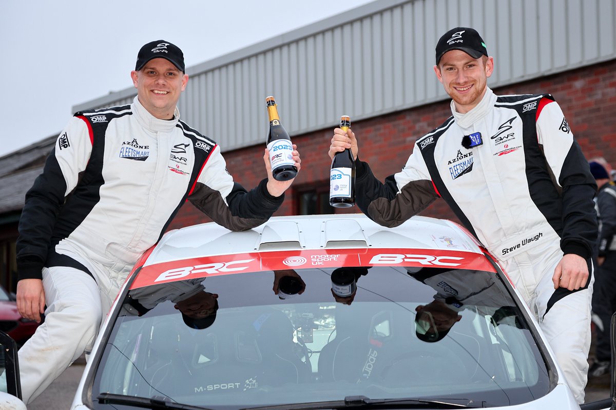 BRCrally's tweet photo. Just 12 months into his rallying career, BRC4 contender Steve Waugh secured a positive start to his maiden #BRC outing at round one.

With the aim of progression, Steve and co-driver Mark Broadbent set about learning their new Fiesta R2T  &amp; coped well with the icy conditions. https://t.co/Qxg3EpP3fz