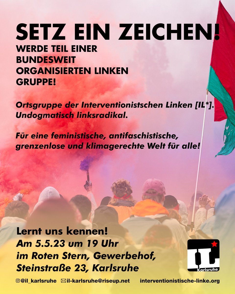Kommt vorbei und organisiert euch mit uns! ✊