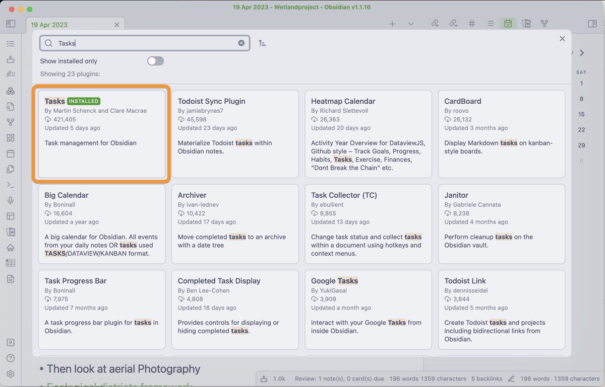Always know the next step in your research with "Localized Tasks". This ...