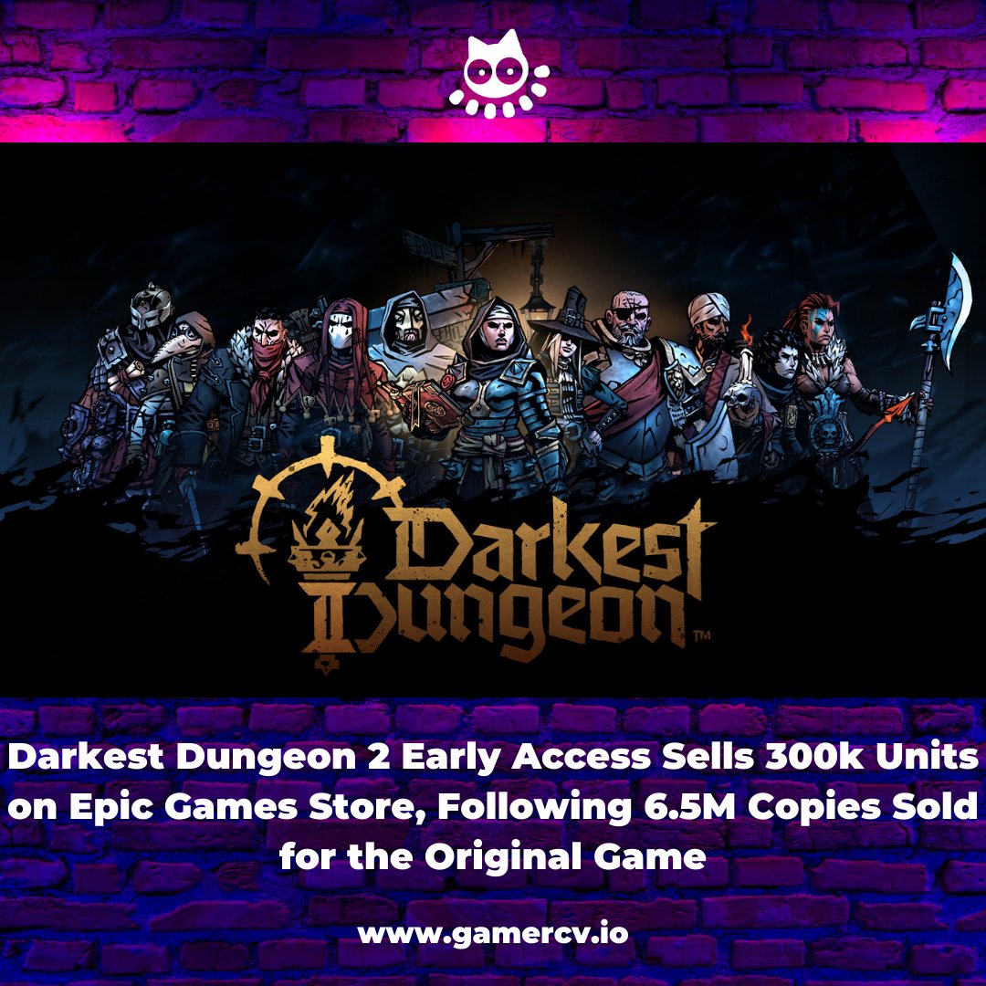 Darkest Dungeon was a huge success, selling 6.5 million copies. The early access version of the sequel Darkest Dungeon 2 got off to a good start, with 300,000 units sold on the Epic Games Store. 

#DarkestDungeon #DarkestDungeon2 #EpicGamesStore #EarlyAccess #HorrorRPG