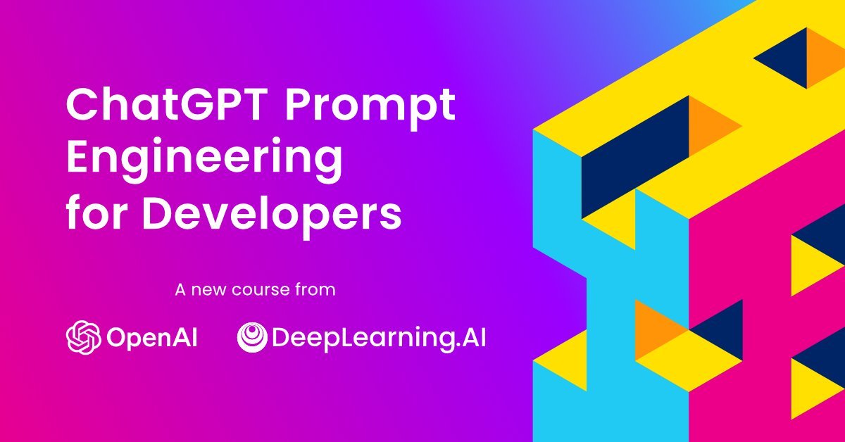 midudev's tweet photo. Curso oficial de ChatGPT para desarrolladores.
¡Gratis por tiempo limitado!

Descubre las mejores prácticas de ingeniería para el desarrollo de aplicaciones con ChatGPT.

Aprende a construir un chatbot personalizado desde cero.

🔗 https://t.co/hfbHlgAJiG https://t.co/jkIWLRmolW