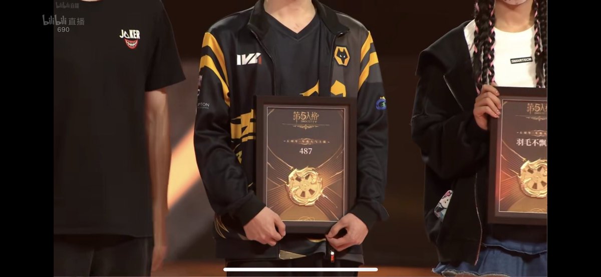 WolvesIDV_Intl's tweet photo. Congrats to #Wolves_487 for winning Identity V's Fifth Anniversary Most Popular Streamer Award! 🥳💓
Cheer up, 87!! 🥺😭
#Wolves_COAVI https://t.co/QQ35nUaTDd