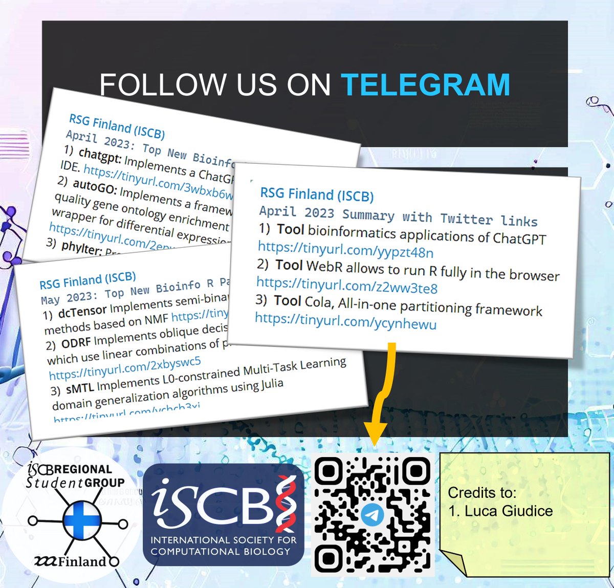 📢 𝐒𝐭𝐚𝐲 𝐮𝐩𝐝𝐚𝐭𝐞𝐝 𝐚𝐛𝐨𝐮𝐭 𝐛𝐢𝐨𝐢𝐧𝐟𝐨𝐫𝐦𝐚𝐭𝐢𝐜𝐬 𝐢𝐧 𝐅𝐢𝐧𝐥𝐚𝐧𝐝 and join our Telegram channel today. It provides a wealth of resources, including technical materials, reports, and opportunities to share ideas about the future of our community. #rsgfinland