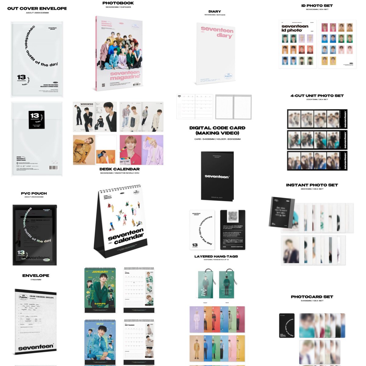 horangpuff's tweet photo. — #bentabIes     

꒰ seventeen sg2022 kr set ꒱    

⨳ 1800 + pf + lsf
𓂋 payo / 10 days reservation w/ dp
𓂋 onhand  
𓂋 read pinned b4 transacting 
𓂋 dm to claim !   

. . . wts lfb ph svt seasons greetings 2022 sg22 ot13 photobook diary desk calendar instant photo photocard https://t.co/q3Wx7G5Uyo