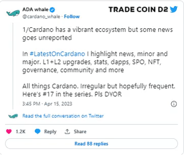 D2Bitcoin's tweet photo. Cardano becomes the most actively developed blockchain on GitHub

There is more daily development on Cardano, a smart contract platform, than on any other blockchain, including Ethereum and Bitcoin, Token Terminal data shows

tradecoin
#tradecoin 
#trade #tradecoind2_vn #Bcmegaio https://t.co/03yoqdehGK