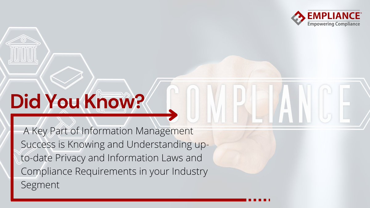 empliance's tweet photo. Did You Know?
Follow us for more interesting facts !.

#empliance #compliance #riskmanagement  #safety #legal #law #noncompliance #success #tips #business #Empowerwithempliance #Onevision  #mondaymotivation #mondayvibes #mondaythoughts #mondaymorning  #mythsnfacts #myths #facts https://t.co/JdCxPSwJ0u