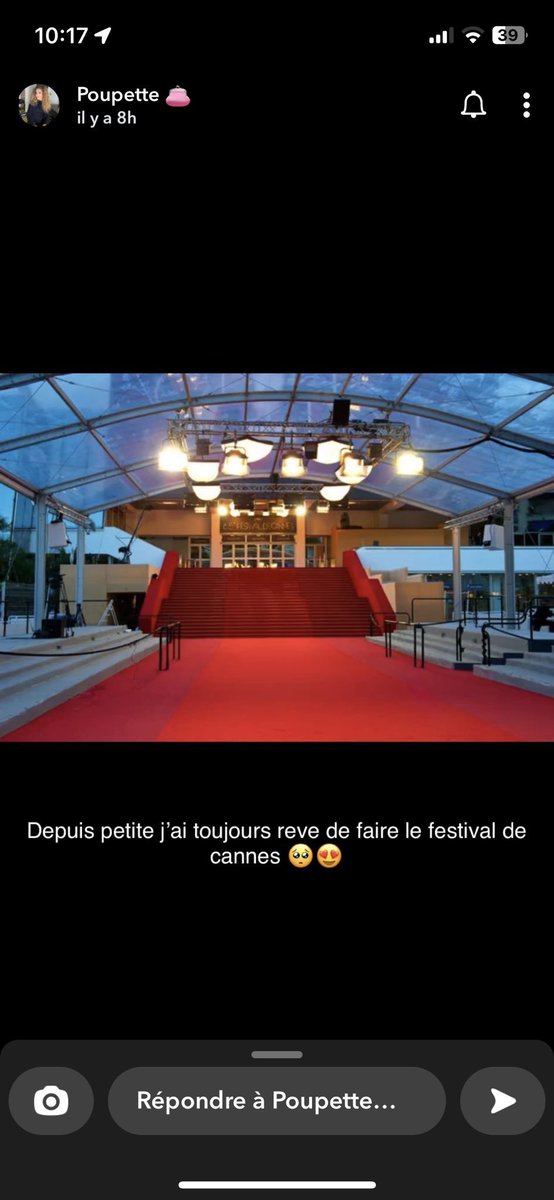 PopMovieTv's tweet photo. Festival de Cannes … ?!
C’est déjà le Festival des Connes avec toi meilleure actrice !
#poupettekenza https://t.co/xA6YM2XyZw