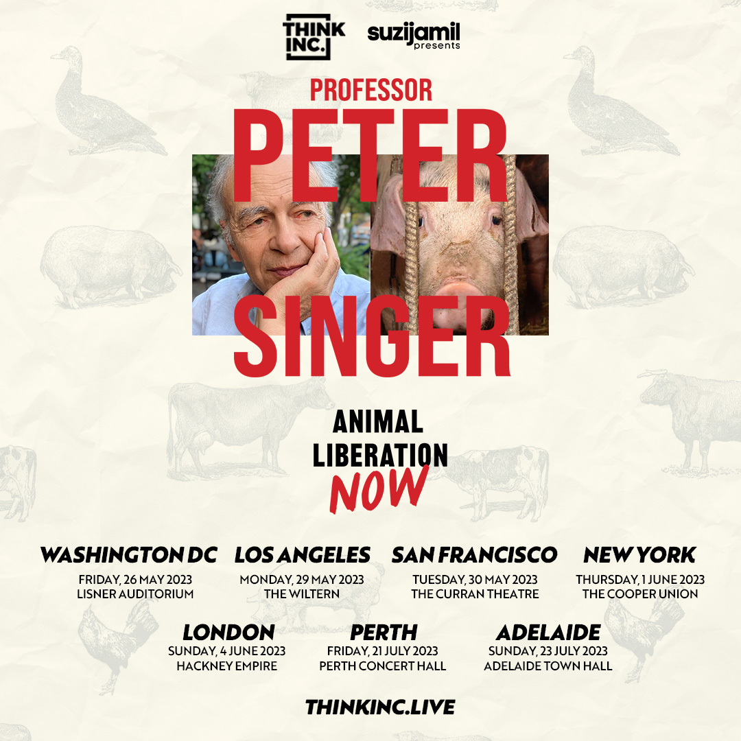 suzijamil's tweet image. 🎉 Excited that @thinkincAU will be on tour of the US &amp;amp; UK in less than one month with the brilliant @PeterSinger. Book now: thinkinc.live/singer 🌍 Can&apos;t wait to connect in these crucial conversations!