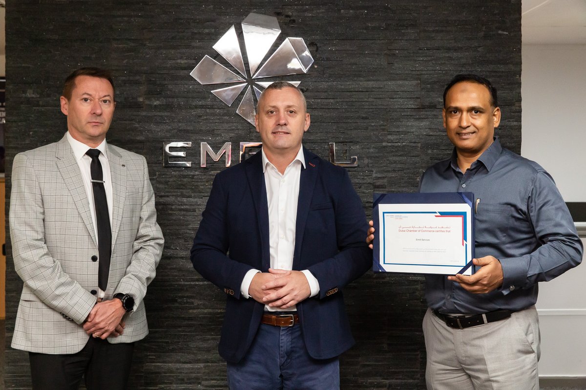 EmrillServices's tweet photo. At Emrill, our colleagues exhibit unwavering dedication to responsible business practices that has led us to earning the prestigious CSR Label by Dubai Chamber for the 11th consecutive year.
Congratulations to the team!
#ProudlyEmrill #ExcellentPeople #CSRLabel https://t.co/b4LhurR7RF