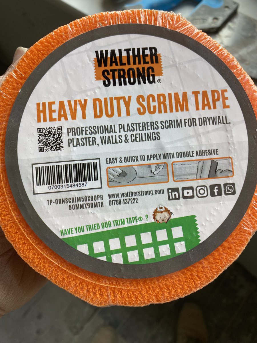 plplastering's tweet photo. Disappointed with in the new scrim at ⁦@mkmbs⁩ ⁦⁦@waltherstronguk⁩ fraying and doesn’t stick to the boards https://t.co/ElBWxZ7nPU