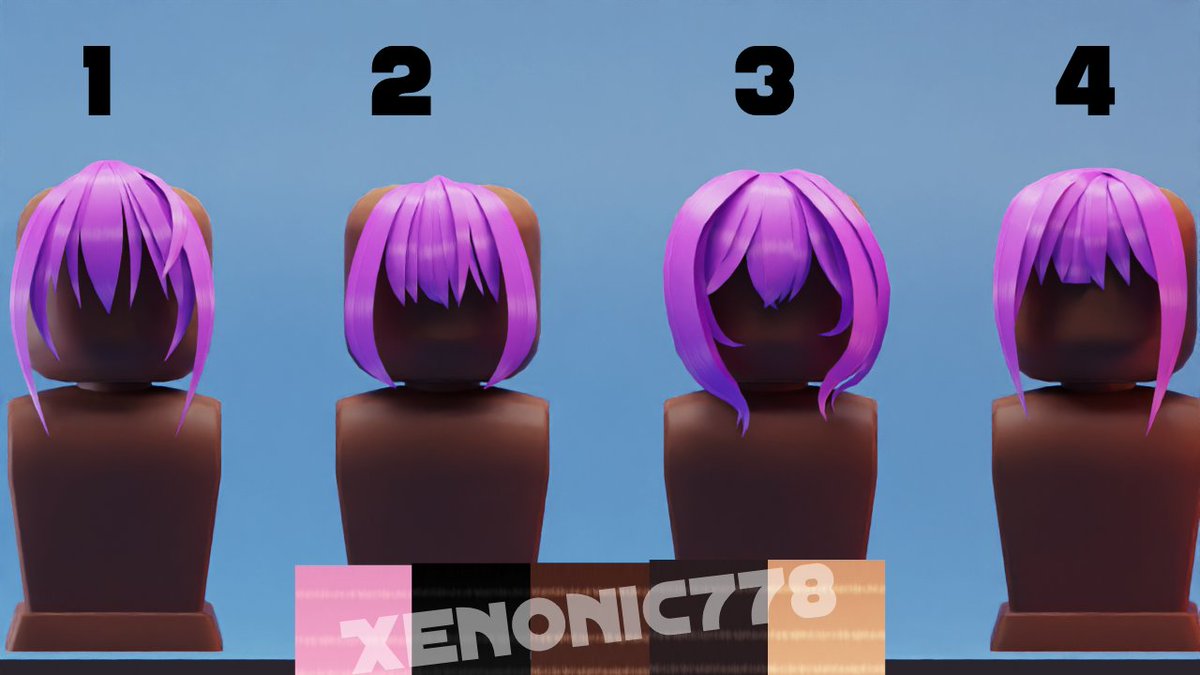 Xenonic_778's tweet image. This set of hair bangs is still for sale

I&apos;m selling all 4 to the person with the highest offer🔥

Includes 5 textures ⭐

#RobloxUGCHair #RobloxUGC #RobloxArtCommissions