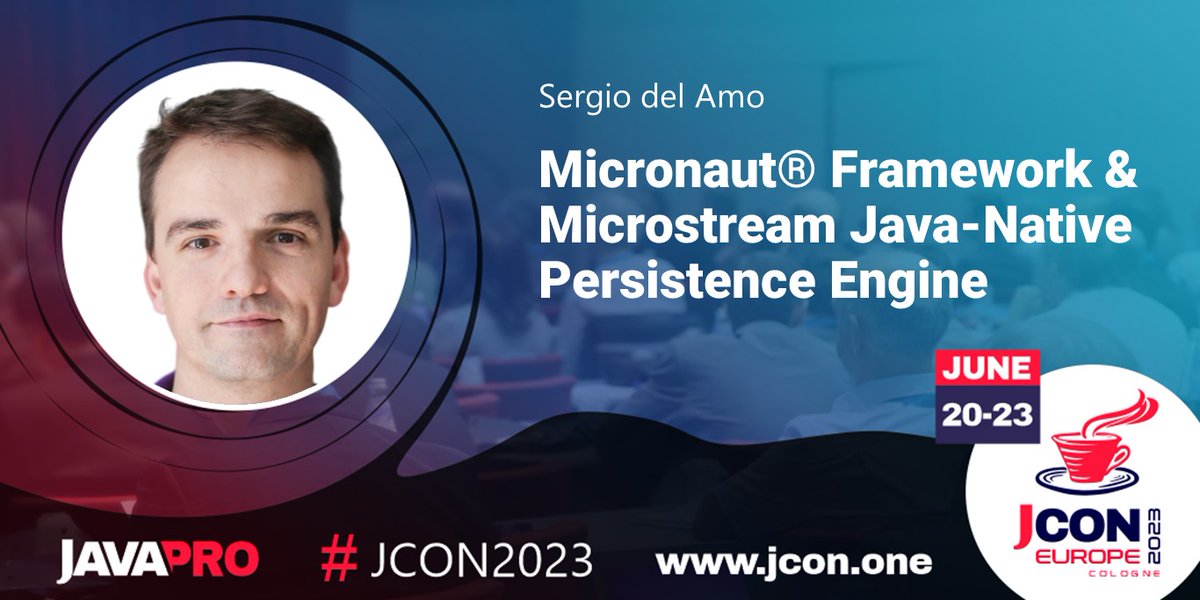 jcon_conference's tweet image. See @sdelamo at #JCON2023 in Cologne talks about &apos;Micronaut Framework &amp;amp; Microstream #JavaNative #Persistence Engine&apos;

He introduces #Microstream integration with the #Micronaut…

Get your  free #JUG Ticket: jcon.one 

#ServersideJava @microstreamOne @micronautfw