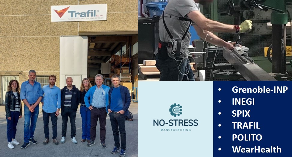 On 27th April, the No-Stress Manufacturing project celebrated the conclusion of Data Collection activities at Trafil with the support of Grenoble INP - UGA, SPIX industry, INEGI driving science &amp; innovation, WearHealth and Politecnico di Torino.

Next task: Data Analysis!