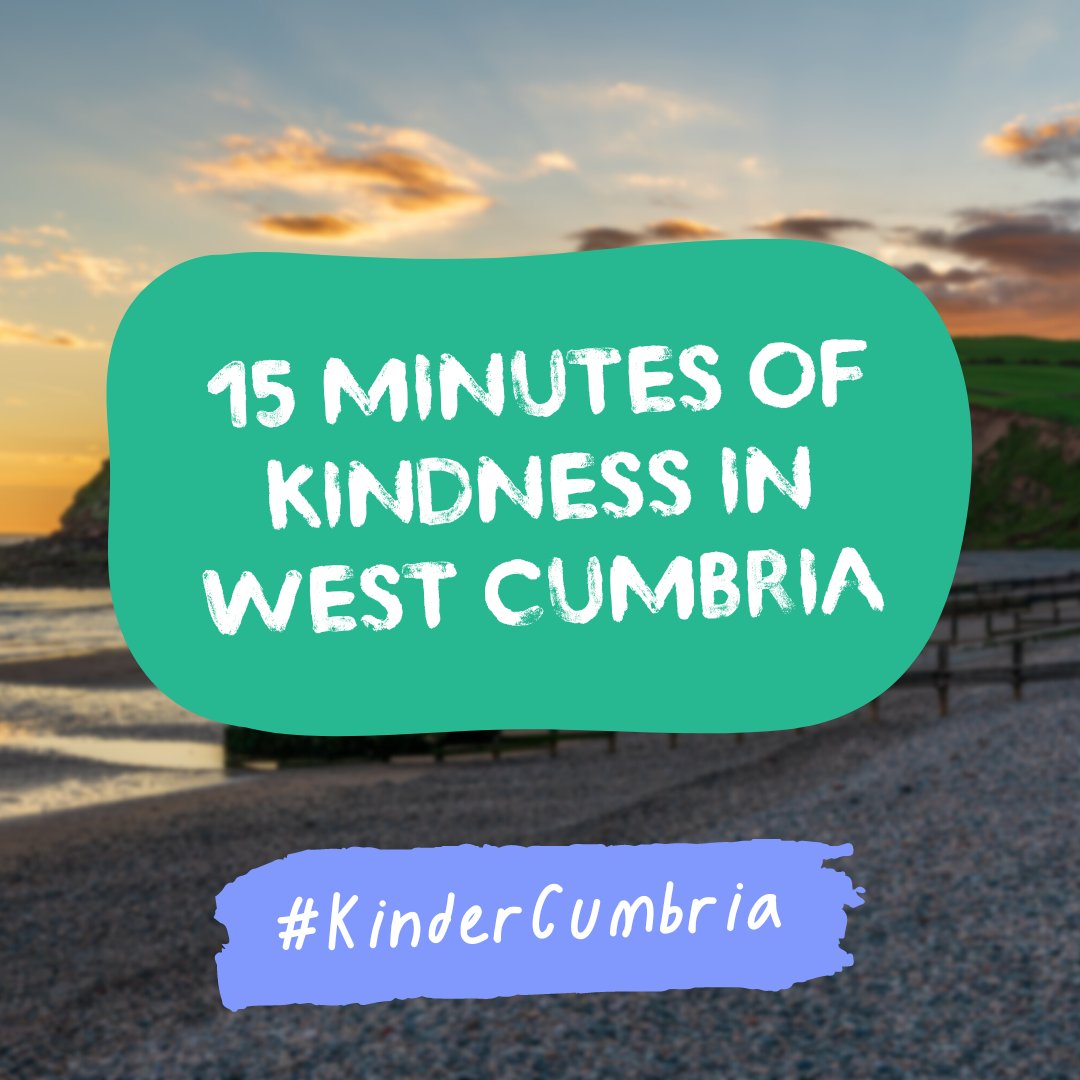 KinderCumbria's tweet photo. Only got 15 minutes to spare for volunteering? No. Problem.   
We've got a good list of things to do in west Cumbria that won't take up days of your time 👇  
#Cumbria #TheBigHelpOut #KinderCumbria https://t.co/TaNGN8dAEr