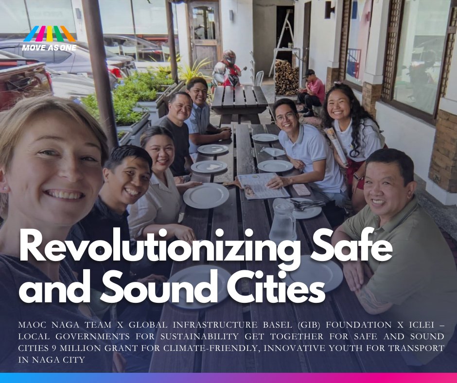 MoveAsOnePH's tweet photo. 🎉 Exciting news! The Move As One Coalition Naga team had a productive meeting with our partners (WeSolve Foundation, GIB Foundation, ICLEI) to establish our work plan, map our stakeholders, and strengthen our relationships. #RoadSafety #MobilityForAll #SafeandSoundCities https://t.co/fWaJhkWhSY