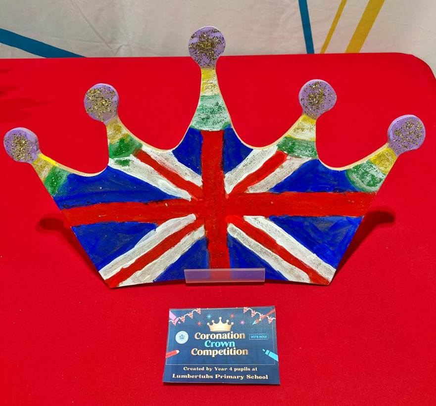 LumbertubsPri's tweet photo. Our Year 4 pupil's have entered a competition with @FavellShopping and created a Coronation Crown 👑 Please go to https://t.co/z5E91xXE8F and comment Lumbertubs Primary School for us to be in with a chance of winning! https://t.co/mWHdPQJEJa