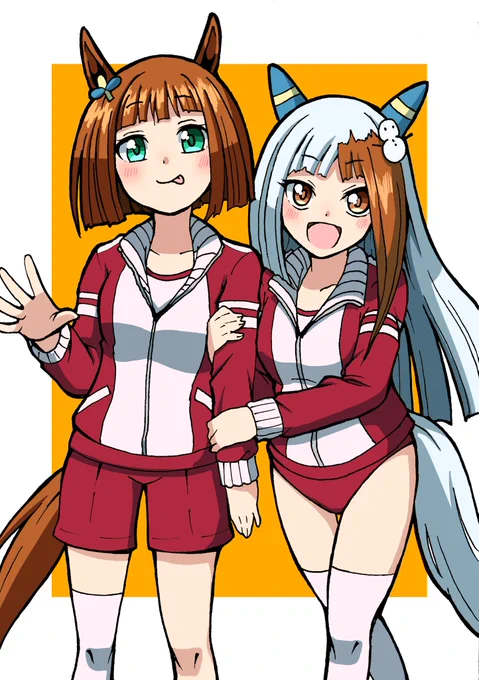Skebご依頼絵です 依頼主さんの考えられたオリジナルウマ娘ちゃんたちのイラスト