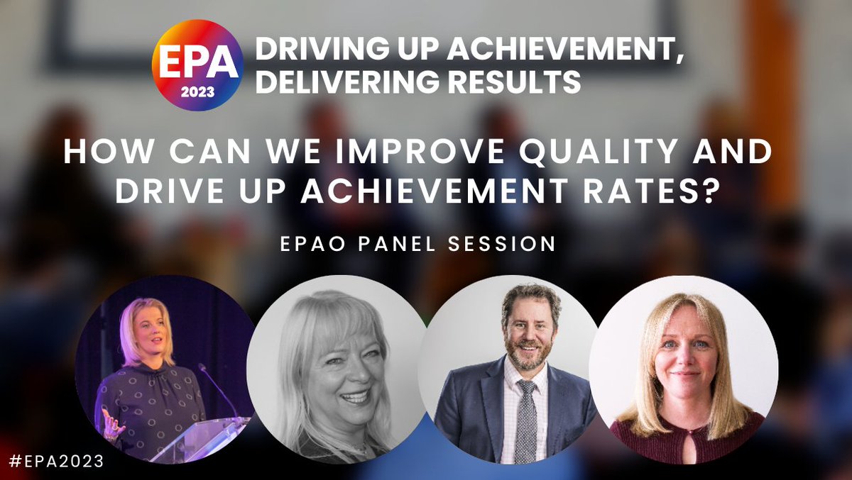 Federation of Awarding Bodies (FAB) (@awardingbodies) on Twitter photo How can we improve quality and drive up achievement rates?
EPAO Panel session at #EPA2023
During this session <a href="/Innovate_MD_/">Charlotte Bosworth</a> will be looking at the responsibility of an EPAO in achievement through to debating what quality looks like, and whether the Conditions of Recognition How can we improve quality and drive up achievement rates?
EPAO Panel session at #EPA2023
During this session <a href="/Innovate_MD_/">Charlotte Bosworth</a> will be looking at the responsibility of an EPAO in achievement through to debating what quality looks like, and whether the Conditions of Recognition