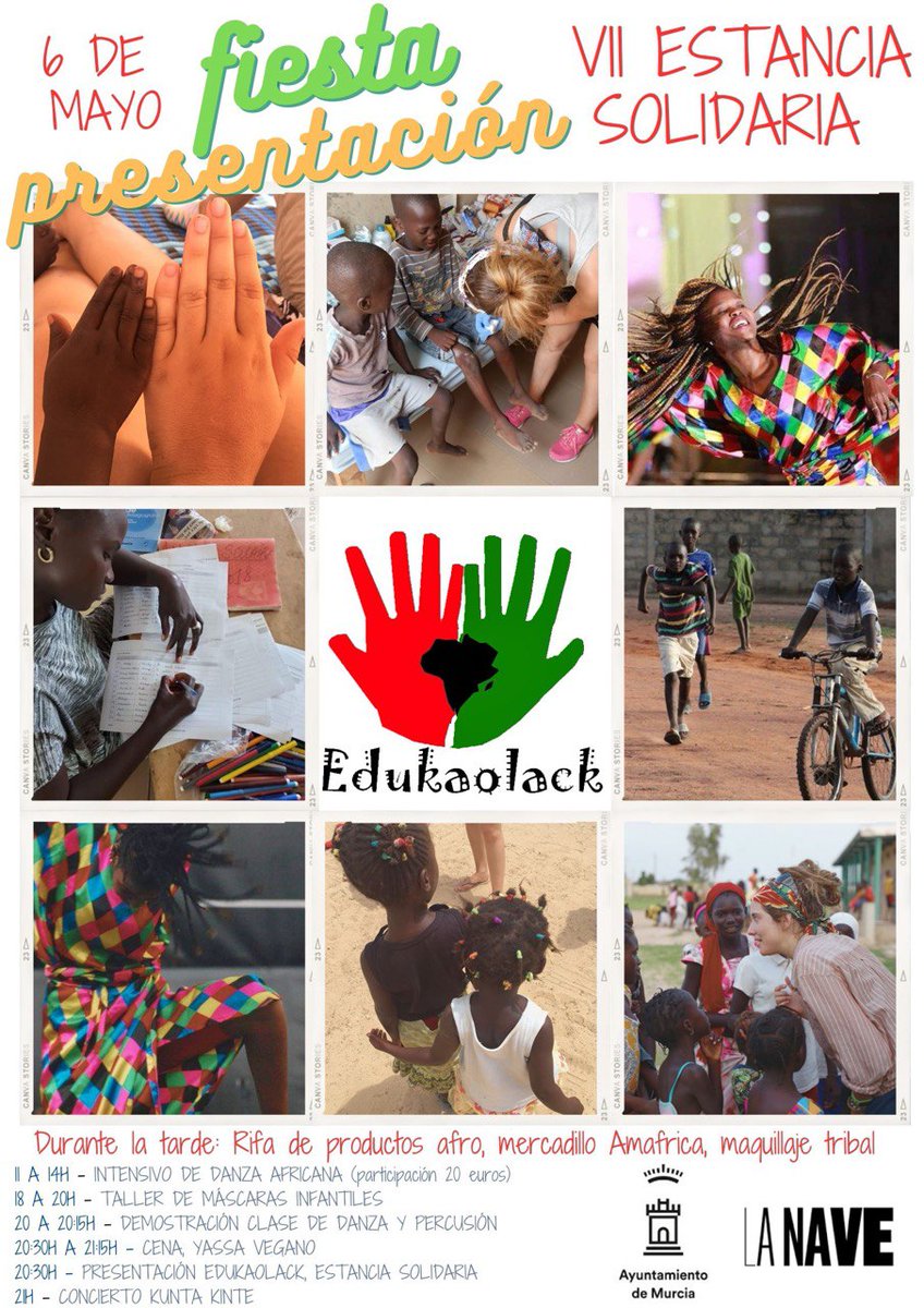 Edukaolack's tweet photo. ¡Este sábado en La Nave (Puente Tocinos)!

¡Presentaremos nuestra Estancia Solidaria para este verano en Senegal 🇸🇳! (entre muchas otras cosas) 🙂

#Edukaolack #Senegal https://t.co/zjQ3u8Ipkv