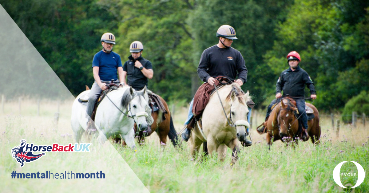 HorseBack UK is focussed on taking wounded servicemen and women and introducing them to the beauty of horses. Working amongst a like-minded group, service personnel that have been mentally and physically scarred can regain their confidence &amp; dignity. #mentalhealthmonth