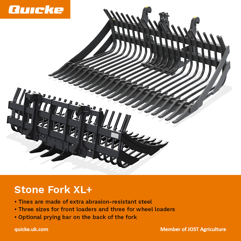 Quicke_UK's tweet photo. Implement of the Week: Stone Fork XL+
Pick up, clean and transport stones and logs.
To find out more visit: https://t.co/38BuYNavhX
Ask your dealer for a Quicke
#QuickeUK #implements #StoneFork #ImplementOfTheWeek https://t.co/wFTSHY4eFA