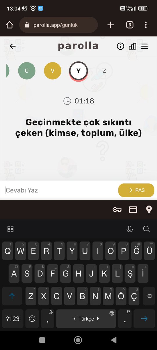 Cevap nasıl T ile başlamaz. Hocam sorunun cavabı yanlış