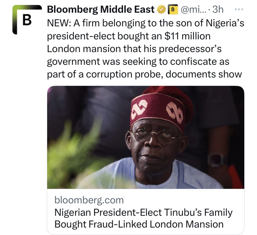KadunaResident's tweet photo. International disgrace. Keep playing with Global shame!

Bloomberg Asia
Bloomberg Middle East 
Bloomberg UK
Bloomberg Business 
Bloomberg Africa https://t.co/rwztPfZ9DW