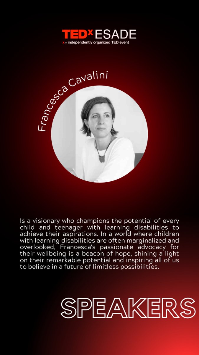 esadeEEI's tweet photo. 💡 Did you know that mistakes can be opportunities for growth, not the enemy of success?
Join #TEDxESADE and embrace imperfection and discover the beauty in our flaws on 4th May 2023🌟
Meet the speakers and join @e3esade
🙌🏽 https://t.co/cg6lrLBfDM https://t.co/3A3fcEtJBk