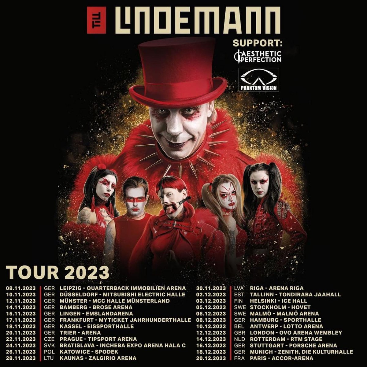 daniel_graves's tweet photo. Happy Tuesday, Perfectionists! 

It's 12 noon, which means tickets for the upcoming tour with Till Lindemann are officially on sale. 

If you want to see us on the biggest tour of our career, be sure to get 'em before they're gone! 

#industrialpop https://t.co/KSzQhJLCWV