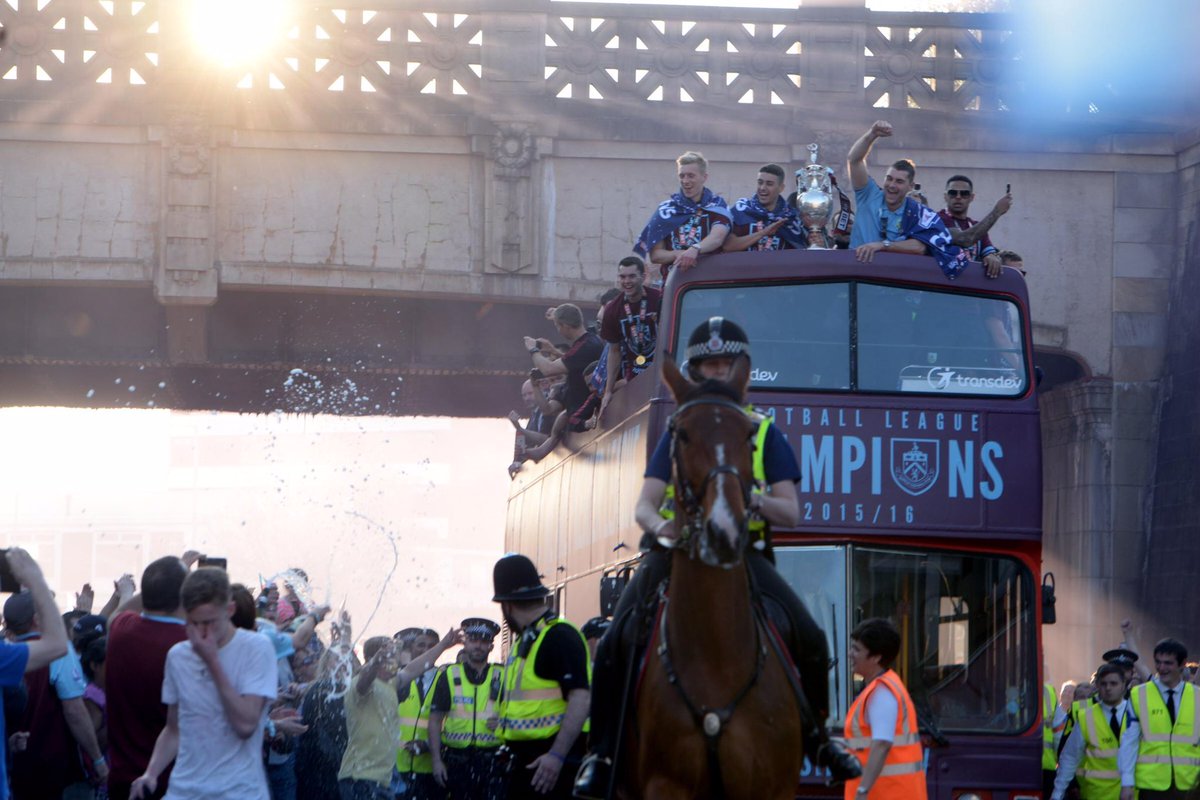 ONE WEEK TO GO 🤩🤩

Join us next week for Burnley’s Champions Victory Parade, 6pm at the town hall.

The open top bus will be setting off from the town hall at 7pm and then making its way to Turf Moor - let’s give Vinny and the lads the culvert welcome they deserve 🧨 💥 

#UTC