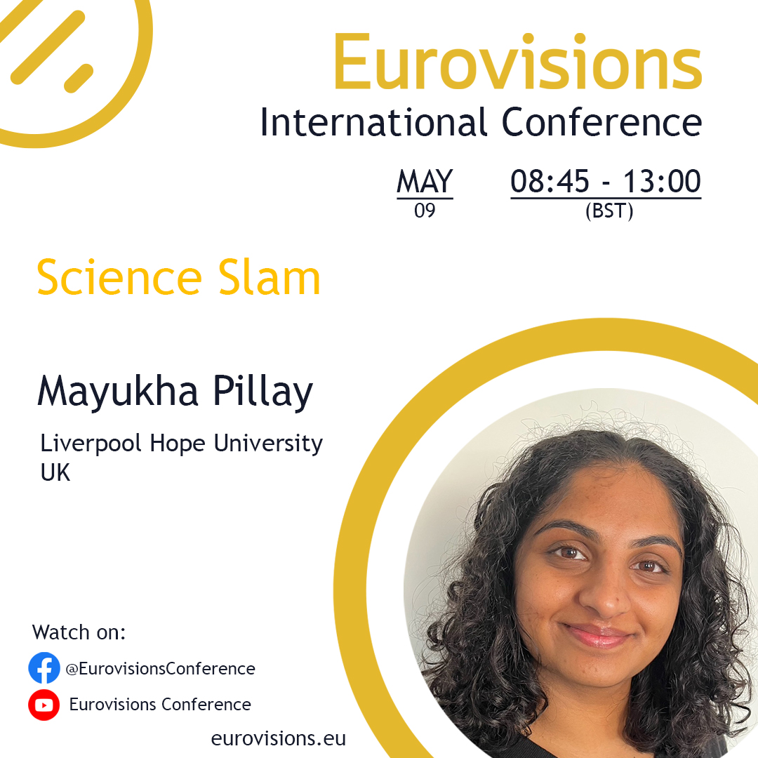 Tasty music? Science Slammer Mayukha Pillay analyses the effects of vocalising vowels on the flavour perception on bit.ly/SC2023-MP. #eurovisions #internationalconference #esc2023 #eurovision2023 #liverpool #scienceisfun #scienceforeveryone #behindthecurtain #morethanmusic