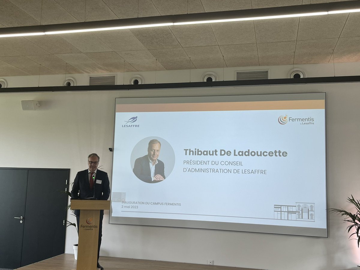 Inauguration du nouveau campus #Lesaffre #Fermantis, symbole du savoir-faire et de l’innovation d’une entreprise exceptionnelle qui a participé au développement de notre territoire sur le site GMM où j’ai beaucoup travaillé comme conseil du groupe avant d’être élu député !