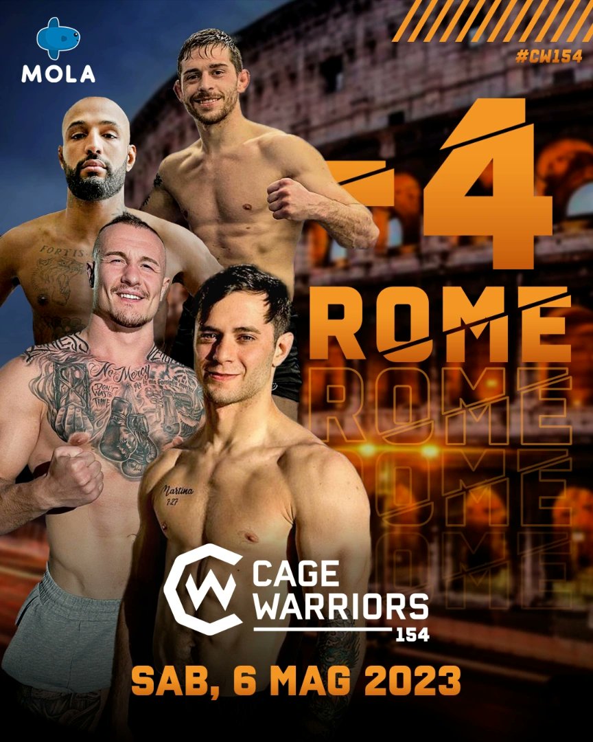 _Como_TV's tweet photo. -4 a @CageWarriors 154 Roma 👀🇮🇹

Carichi per i nostri italiani?!
Loro, dopo l'esperienza alla MMA Fight Academy, sono pronti a vincere💥

#cagewarriors #CWRoma #cw154 #mma #Mola https://t.co/XhaWcmYy0B