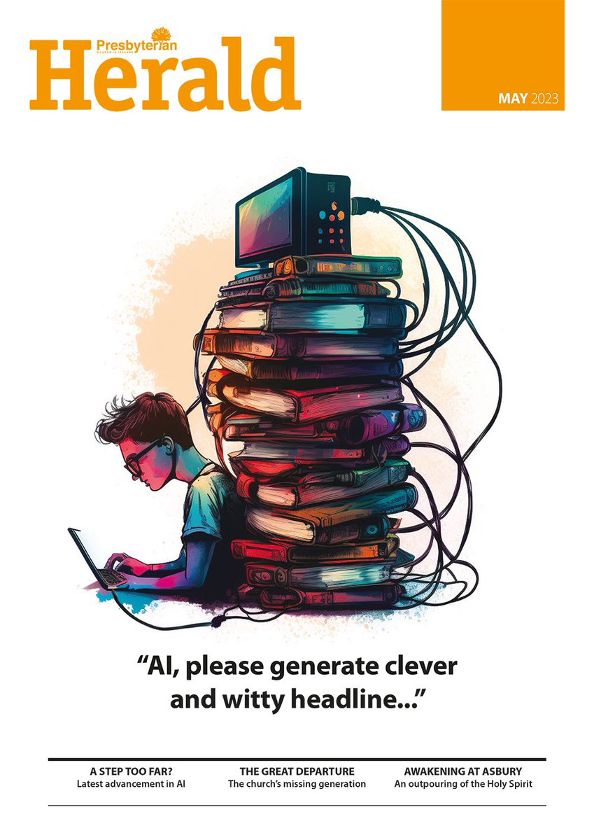 pciassembly's tweet photo. HERALD // MAY 

Cover story 🖥 A Step too far? latest developments in AI
🏃‍♂️ Couch to 5k in Broughshane 
↩️ The great departure - the church’s missing generation 
🙌 Awakening at Asbury @DavidLegge 
&amp; much much more 

https://t.co/MYoeyBBgrY https://t.co/rLTJk8ypbJ