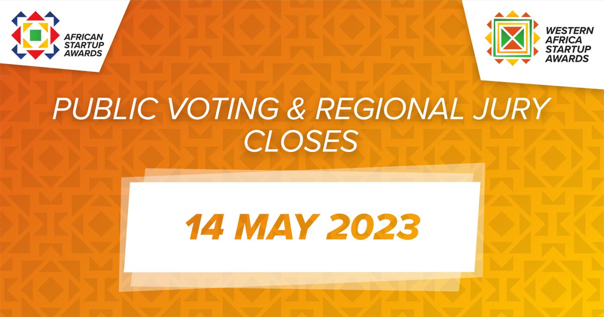 Great news! The public voting and regional jury closes the 14 May 2023. With more than 1.7K entries from Western Africa alone, this year's competition is fierce! Cast your vote now and help these #startups take their first step to success -> bit.ly/3oIxHv5
#GSAAfrica2023