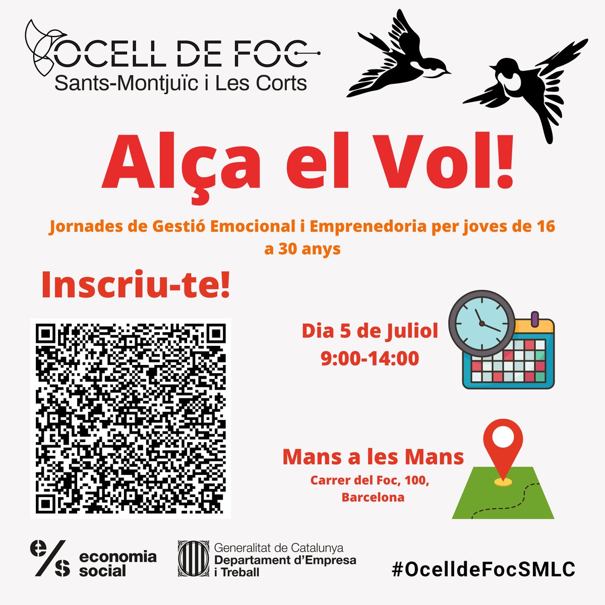 Reflexescoop's tweet photo. Pst! Joveent!

Us presentem les jornades Alça el Vol! Unes jornades adreçades a joves d'entre 16 i 30 anys, on és duran a terme tres tallers pràctics i dinàmics que us donaran eines per gestionar les teves emocions i realitzar els teus projectes.

Obrim Fil 1/3 https://t.co/RIk4o8EBnh