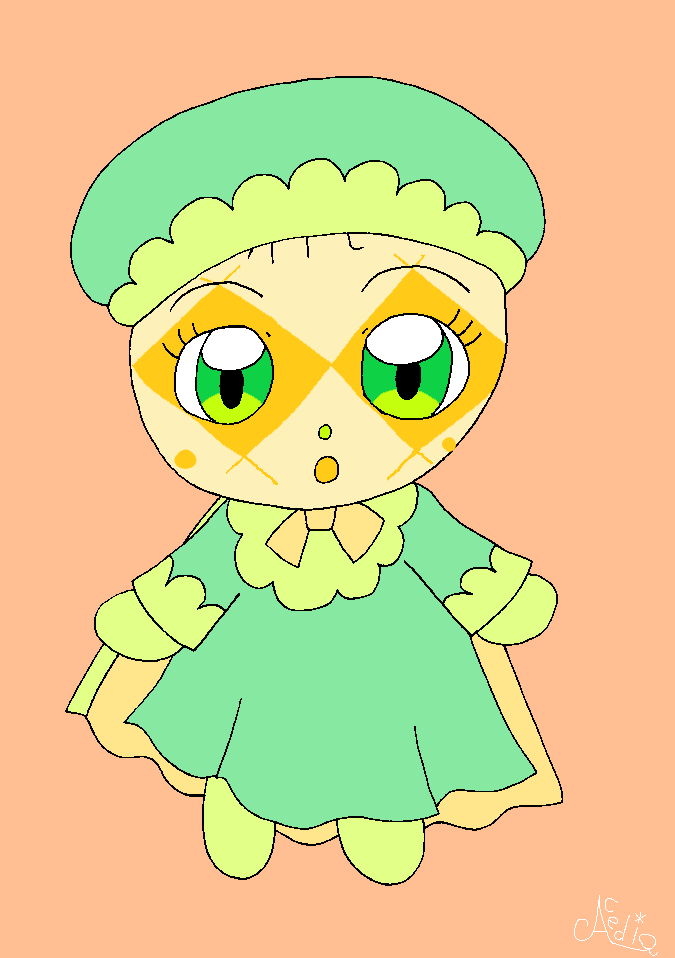 アンパンマン #メロンパンナ #赤ちゃん化 #イラスト #デジタルイラスト