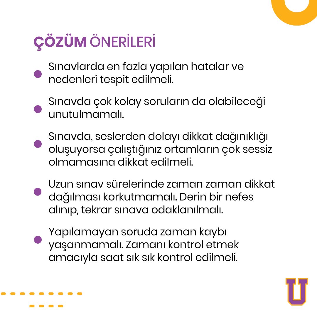 UgurOkullari's tweet photo. Sınavlara hazırlık kadar sınav anında dikkatli olmakta bir o kadar önem taşıyor. Sınav anında yapılan basit hataların nedenlerini ve çözüm önerilerini görmek için sağa kaydırın! 👉🏻

#UğurKazandırır https://t.co/IcXTSDW96O