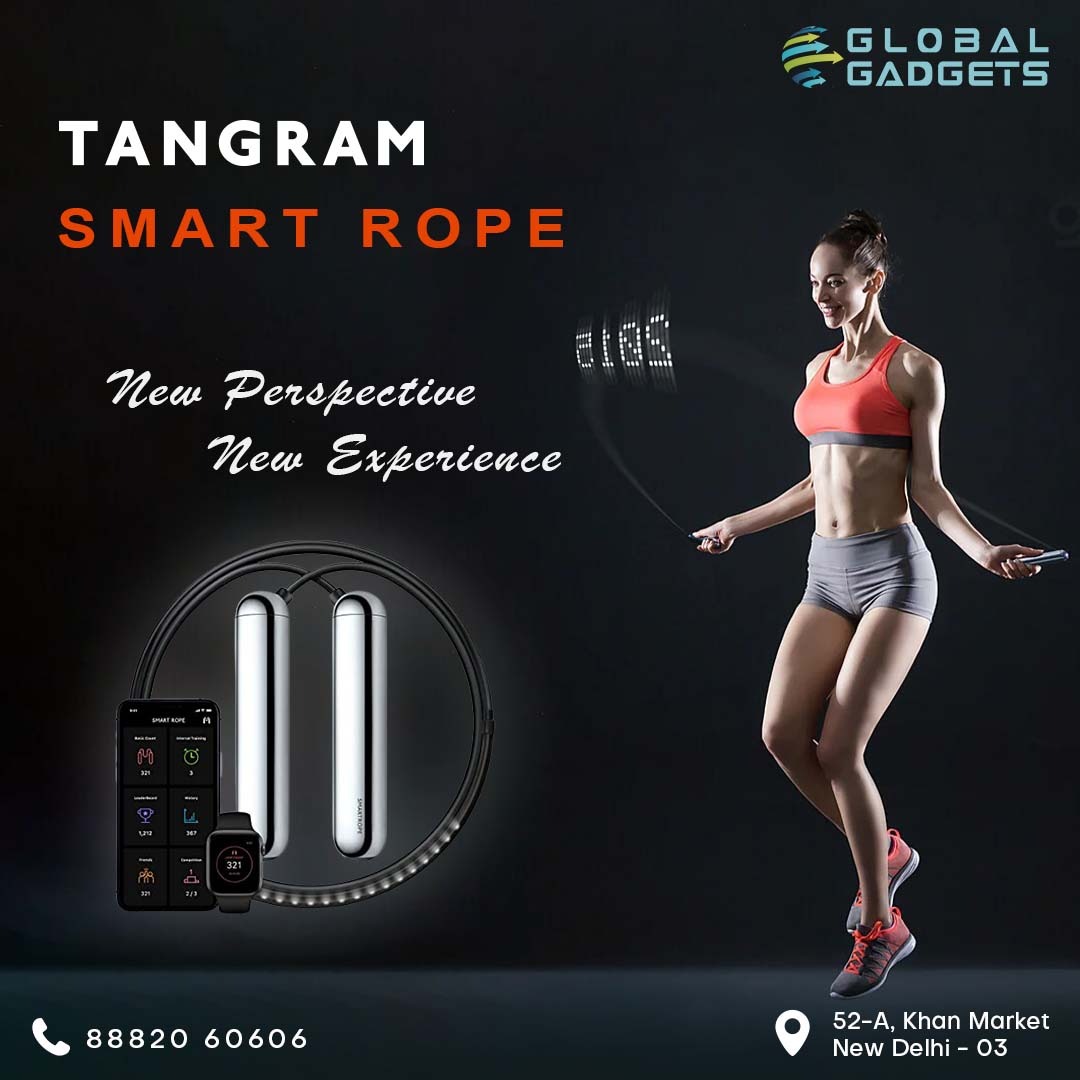 GlobalGadget's tweet photo. "Jump into the future of fitness with Tangram SmartRope - The intelligent way to stay fit.
#globalgroup #globalfamily #globalgadgets #delhi #globaldelhi
#khanmarketdelhi #SummerVibes #Gadgets
#SmartFitness #JumpIntoTheFuture #TangramSmartRope #IntelligentFitness #FitTech https://t.co/duWgrat1o8