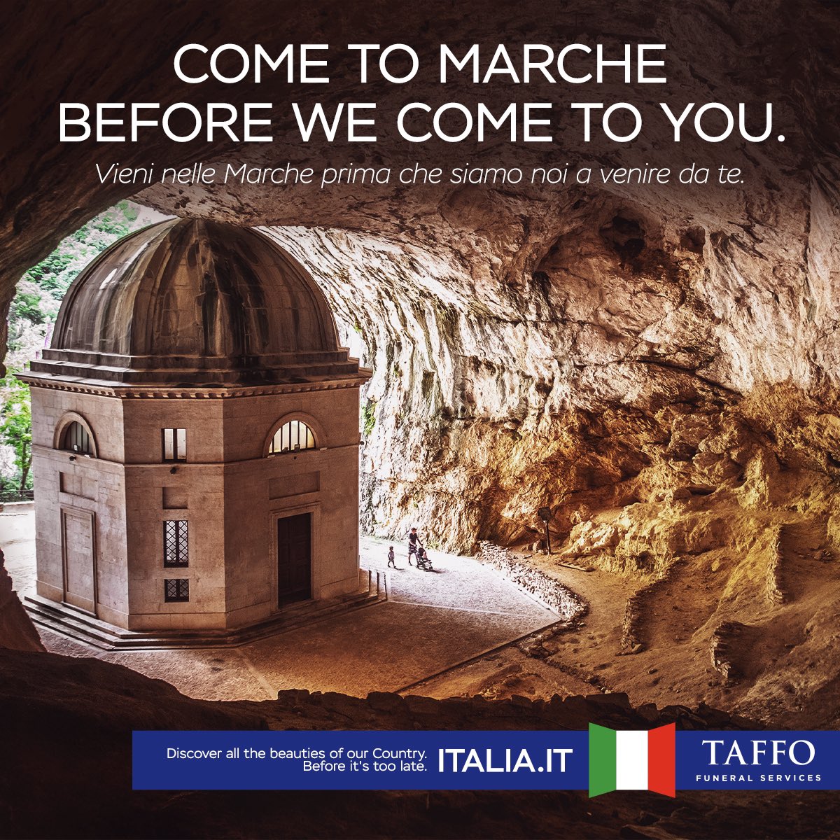 taffoofficial's tweet photo. Il Ministero del Turismo dopo quello che è successo ci ha affidato la nuova campagna per la promozione turistica dell'Italia all'estero.

Abbiamo fatto a modo nostro, sponsorizzando alcune meraviglie italiane, forse meno conosciute, ma da scoprire prima che sia troppo tardi. 1/2 https://t.co/xEcFd3v7Pt