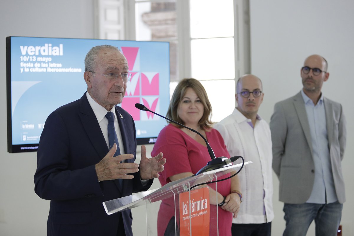 diputacionMLG's tweet photo. El festival #Verdial, Fiesta de las #Letras y de la Cultura Iberoamericana, reunirá a más de medio centenar de creadores de ambas orillas del Atlántico.
Un programa que reunirán del 10 al 13 de mayo a figuras como el premio Cervantes Sergio Ramírez:👉 https://t.co/L2OoPLUJ4Q https://t.co/y8oOQp2dNy