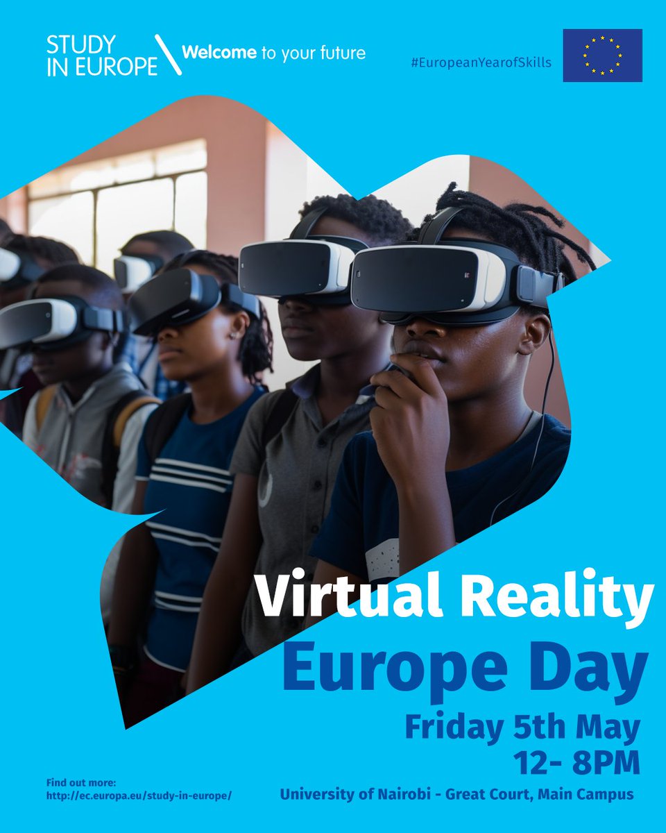 I am happy to welcome our cultural partners to our #EuropeDay2023 at Nairobi University including the dynamic Kenyan VR collective Black Rhino <a href="/BlackRhinoVR/">BlackRhinoVR</a>  who have revolutionised how we stories. Come see their work #EuropeDay  Register for free: eudelegationkenya.hustlesasa.shop
