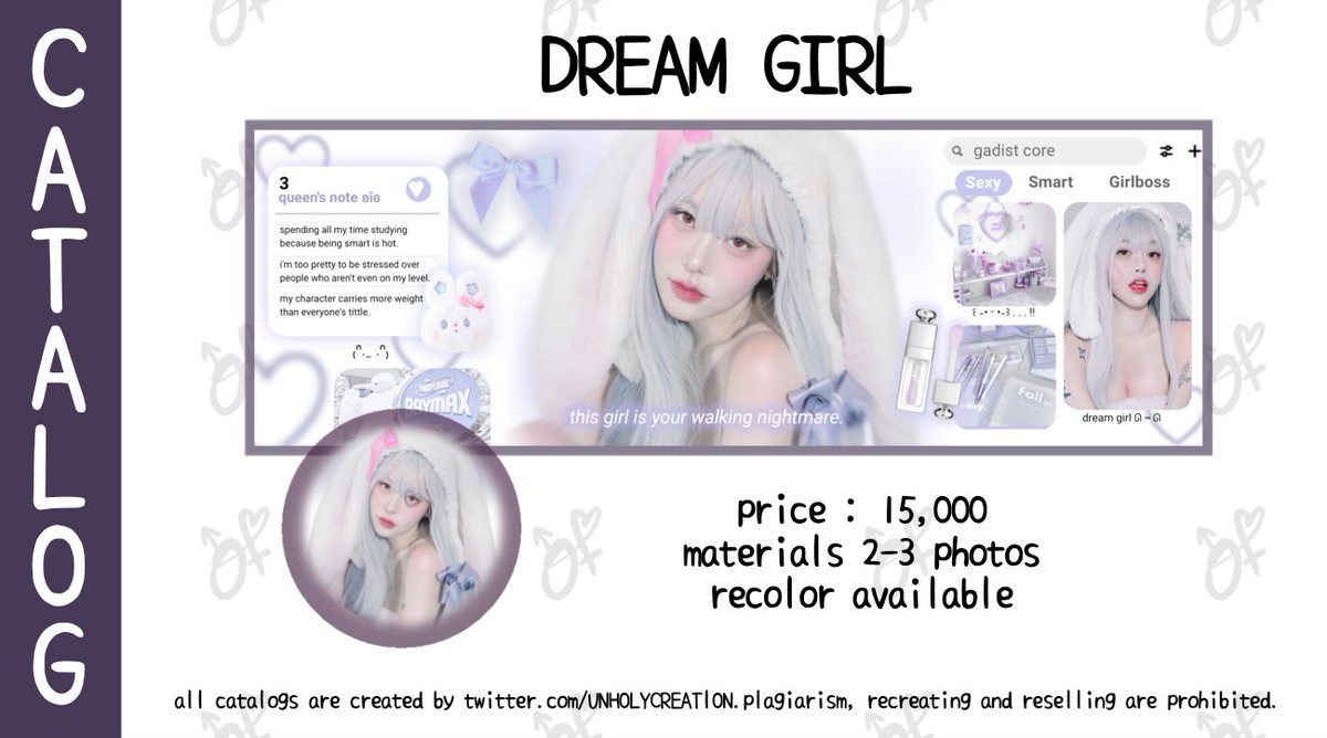 HELP RT PLEASE?  

Besok (RABU, 03 MEI 2023) aku open ALL KATALOG NSFW &amp; NON-NSFW with limited slot (15 slot, maks order 2 layout/slot). Bisa dm kode layoutnya dulu (untuk klaim slot) jam 8 MALAM WIB. TNC, detail katalog, &amp; form ada dibawah ini tinggal scroll aja ya ❤ #zonauang